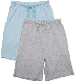 img 4 attached to Kid Nation 100% Cotton Casual Pull on Shorts: Unisex Shorts for Boys and Girls, Ages 4-12