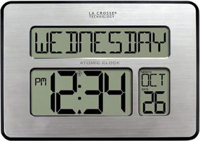 img 4 attached to 🕒 La Crosse Technology 513-1419BLv4-INT: Atomic Full Calendar Clock with Extra Large Digits - Ideal Elderly Gift with Backlight