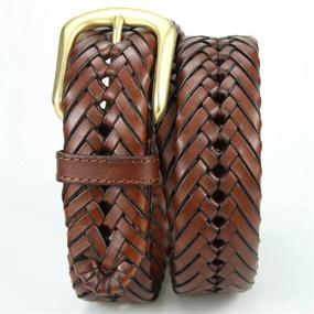 img 3 attached to Braided Leather Casual Thick Single Men's Accessories