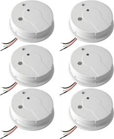 img 4 attached to Kidde Hardwired Smoke Alarm with Battery Backup & Interconnect, Pack of 6 - Test-Silence Button