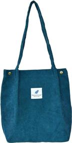 img 4 attached to Wisexplorer Corduroy Washable Ecofriendly Shopping Women's Handbags & Wallets