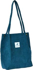 img 3 attached to Wisexplorer Corduroy Washable Ecofriendly Shopping Women's Handbags & Wallets