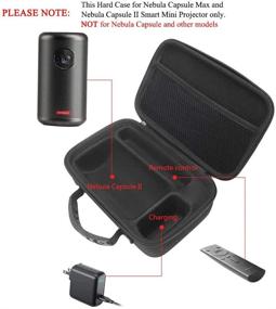 img 2 attached to MASiKEN Hard EVA Case (Black) for Anker Nebula Capsule II / Nebula Capsule Max Smart Mini Projector – With Mesh Pocket for Remote Controller