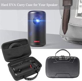 img 3 attached to MASiKEN Hard EVA Case (Black) for Anker Nebula Capsule II / Nebula Capsule Max Smart Mini Projector – With Mesh Pocket for Remote Controller