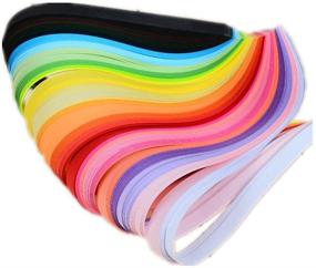 img 3 attached to 🎨 ODETOJOY Quilling Paper Strips 10mm - 26 Colors & 260 Strips Set for DIY Origami Paper Quilling Art - Length 39cm