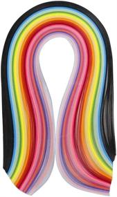 img 1 attached to 🎨 ODETOJOY Quilling Paper Strips 10mm - 26 Colors & 260 Strips Set for DIY Origami Paper Quilling Art - Length 39cm