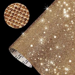 img 4 attached to Rhinestones Self Adhesive Decoration Stickers Champagne