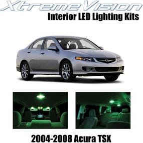 img 4 attached to XtremeVision Interior LED For Acura TSX 2004-2008 (8 Pieces) Green Interior LED Kit Installation Tool