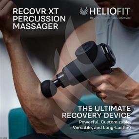 img 3 attached to 💪 Heliofit Recover XT Percussion Massager: Deep Tissue Massage Gun for Athletes, Neck, Back & Shoulder Therapy