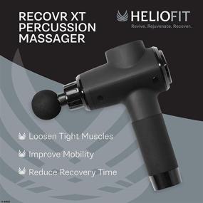 img 2 attached to 💪 Heliofit Recover XT Percussion Massager: Deep Tissue Massage Gun for Athletes, Neck, Back & Shoulder Therapy