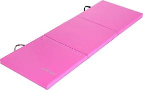 img 3 attached to 🧘 Thick 2-Inch Tri-Fold Exercise Mat with Carrying Handles – Ideal for MMA, Gymnastics, and Home Gym Floor Protection by BalanceFrom