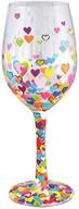 ❤️ hearts-a-million multicolor enesco std wine glass логотип