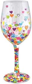 img 3 attached to ❤️ Hearts-A-Million Multicolor Enesco STD Wine Glass