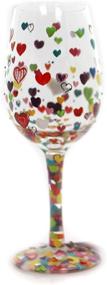 img 1 attached to ❤️ Hearts-A-Million Multicolor Enesco STD Wine Glass