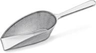 🥄 new star foodservice 34660 one-piece cast aluminum scoop - 4-ounce, silver logo