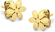 🌼 charming and feminine daisy stud earrings for girls & women - 555jewelry delicate collection logo