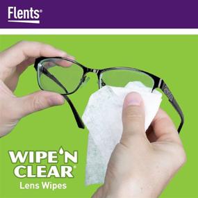 img 1 attached to 👓 Flents WIPE'N Lens Wipes: Clear, 75 Count - Superior Cleaning for Crystal-Clear Lenses