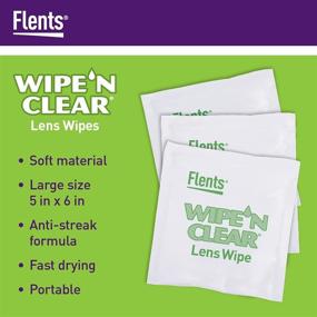 img 3 attached to 👓 Flents WIPE'N Lens Wipes: Clear, 75 Count - Superior Cleaning for Crystal-Clear Lenses