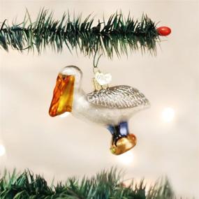 img 3 attached to 🦅 Capture the Charm of the Old World Christmas Bird Watcher Collection Glass Blown Ornaments - Pelican for Your Festive Christmas Tree!