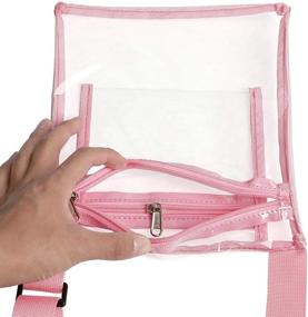 img 2 attached to 👜 HULISEN Clear Crossbody Purse Bag, Stadium Approved, with Bonus Interior Pocket