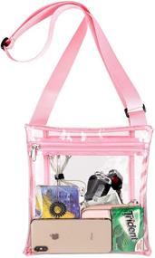 img 4 attached to 👜 HULISEN Clear Crossbody Purse Bag, Stadium Approved, with Bonus Interior Pocket