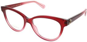 img 3 attached to Gucci Logo 0373O Plastic Eyeglasses
