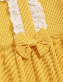 img 1 attached to Bilison Toddler Clothes: Adorable Sleeve Ruffle Girls' Clothing for Dresses