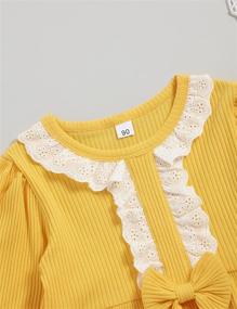 img 2 attached to Bilison Toddler Clothes: Adorable Sleeve Ruffle Girls' Clothing for Dresses