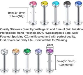 img 1 attached to LAURITAMI Stainless Cartilage Earrings Piercing