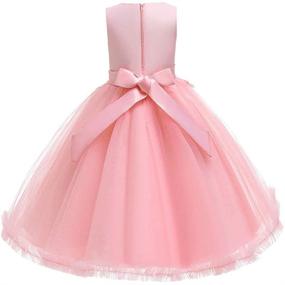 img 2 attached to 👗 Tulle Flower Princess Formal Pageant Dresses for Girls' Clothing