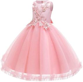 img 3 attached to 👗 Tulle Flower Princess Formal Pageant Dresses for Girls' Clothing