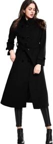 img 2 attached to 🧥 Stylish and Warm: Escalier Women's Trench Winter Double Breasted Coat for Coats, Jackets & Vests