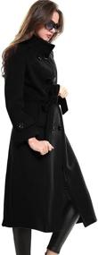 img 3 attached to 🧥 Stylish and Warm: Escalier Women's Trench Winter Double Breasted Coat for Coats, Jackets & Vests