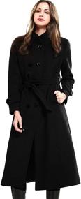 img 4 attached to 🧥 Stylish and Warm: Escalier Women's Trench Winter Double Breasted Coat for Coats, Jackets & Vests