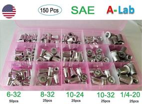 img 3 attached to 🔩 150-Piece Aluminum Rivet Nut Kit for Standard Inch SAE Imperial Rivnut Nutserts