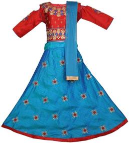 img 4 attached to Ashwini Girls Embroidery Salwar Years Girls' Clothing in Dresses