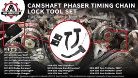 img 2 attached to 🛠️ Engine Camshaft Phaser Timing Chain Lock Tool Set - Replaces 10200A, 10202, 10369A - Compatible with Chrysler, Jeep, Dodge 3.6L - 200, 300, Avenger, Challenger, Durango, Wrangler, Cherokee