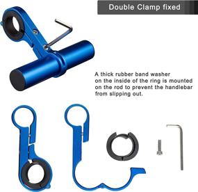 img 2 attached to 🚲 TOMALL Handlebar Extender: Aluminum Alloy Bicycle Extension Bar for M365, ES1 ES2 - Space Saver & Compatible Single Clamp Extension Mount Holder