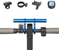 🚲 tomall handlebar extender: aluminum alloy bicycle extension bar for m365, es1 es2 - space saver & compatible single clamp extension mount holder logo