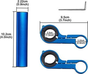 img 3 attached to 🚲 TOMALL Handlebar Extender: Aluminum Alloy Bicycle Extension Bar for M365, ES1 ES2 - Space Saver & Compatible Single Clamp Extension Mount Holder