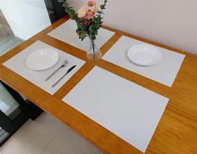 img 1 attached to Zupro Placemats: Heat Resistant, Anti-Skid, and Durable Mats for Table Protection