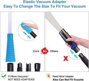 img 2 attached to 🐾 PetOde Universal Dusty Brush Vacuum Attachment: Effortless Dust Cleaning with Flexible Tiny Tubes and Universal Adapter