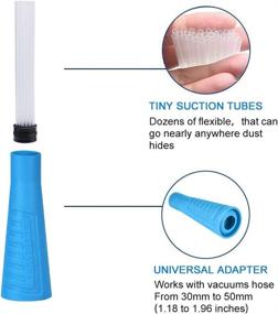 img 1 attached to 🐾 PetOde Universal Dusty Brush Vacuum Attachment: Effortless Dust Cleaning with Flexible Tiny Tubes and Universal Adapter