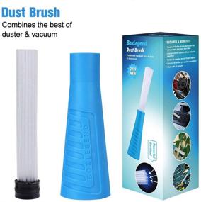 img 3 attached to 🐾 PetOde Universal Dusty Brush Vacuum Attachment: Effortless Dust Cleaning with Flexible Tiny Tubes and Universal Adapter