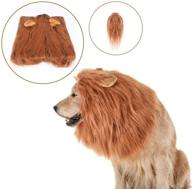 mr.foam lion mane dog costume: halloween pet wig clothes for medium to large sized dogs логотип