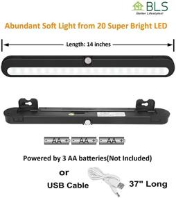 img 2 attached to 🔦 Enhance Your Closet with T01LB LED Closet Light - BLS Super Bright 20 LED Under Cabinet Lighting (2 Pack)