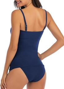 img 2 attached to Women's GRND Bandeau Tankini Swimsuit: Stylish Swimwear for Swimsuits & Cover Ups