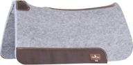 classic equine gray saddle 31x32x3 logo