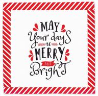 🎄 festive & fun xmas paper napkins: decorative merry christmas quote napkins for holiday dinners, buffets & parties - 40 ct logo