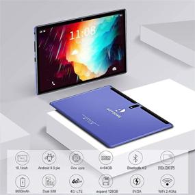 img 3 attached to 📱 8-Core Android Tablet with 10-Inch IPS FHD Screen, 4GB RAM, 64GB ROM, 256GB Expansion, 8000mAh Battery - Sky Blue